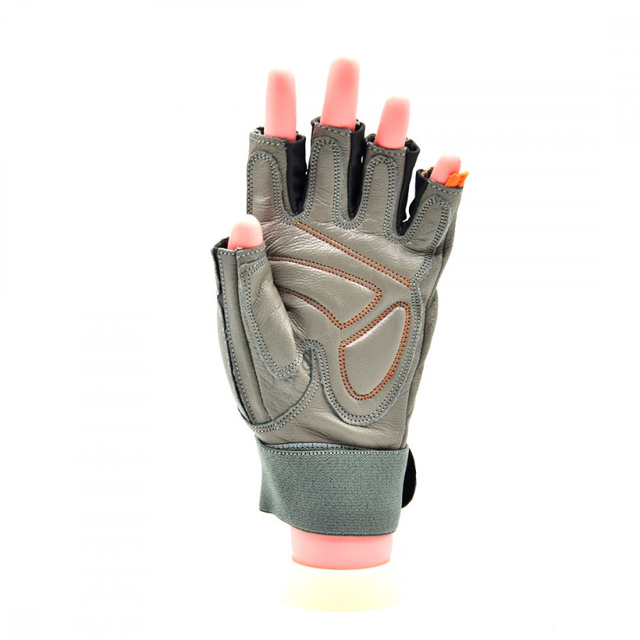 Рукавички для фітнесу MadMax MFG-921 Voodoo Light grey/orange M