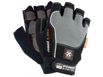 Рукавички для фітнесу Power System PS-2580 Man’s Power Black/Grey XL