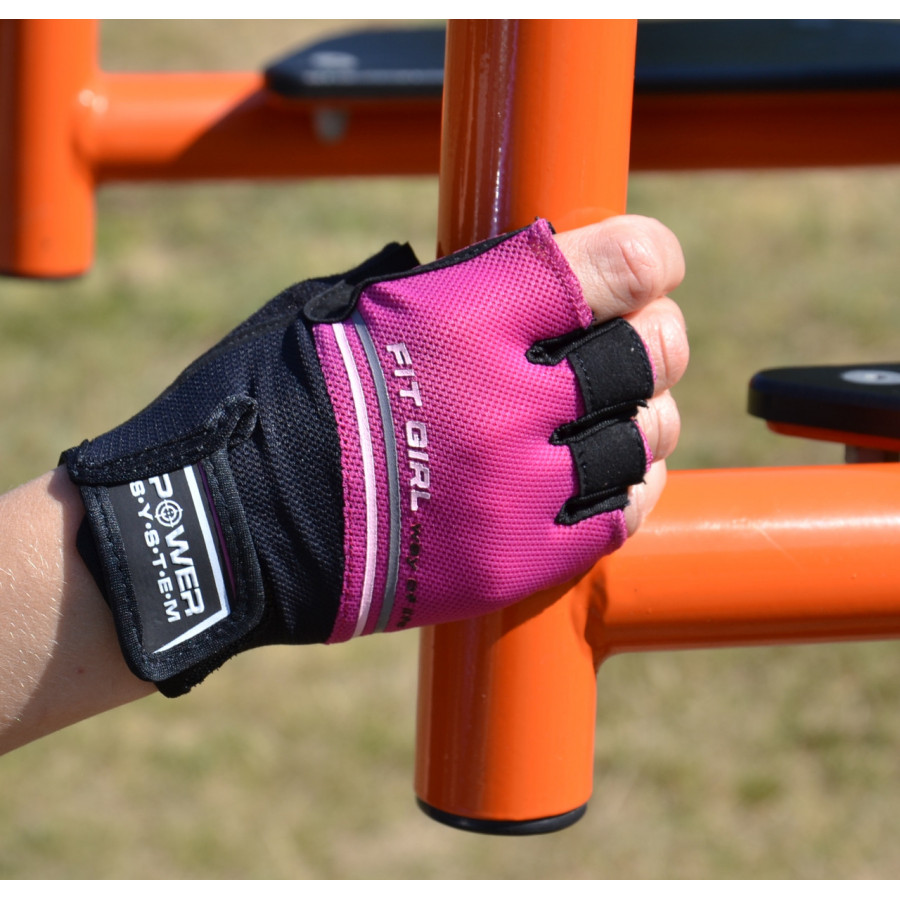 Рукавички для фітнесу Power System PS-2920 Fit Girl Evo Pink M