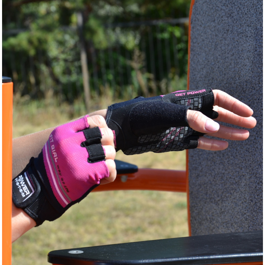 Рукавички для фітнесу Power System PS-2920 Fit Girl Evo Pink M