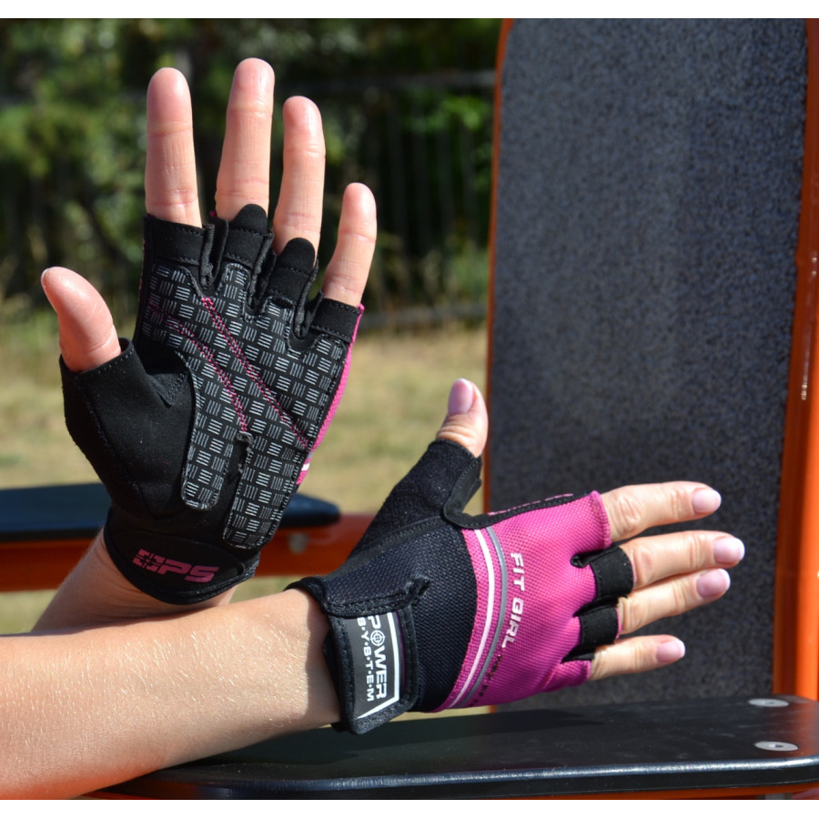 Рукавички для фітнесу Power System PS-2920 Fit Girl Evo Pink M