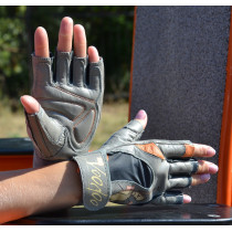 Рукавички для фітнесу MadMax MFG-921 Voodoo Light grey/orange S Рукавички для фітнесу MadMax MFG-921 Voodoo Light grey/orange S