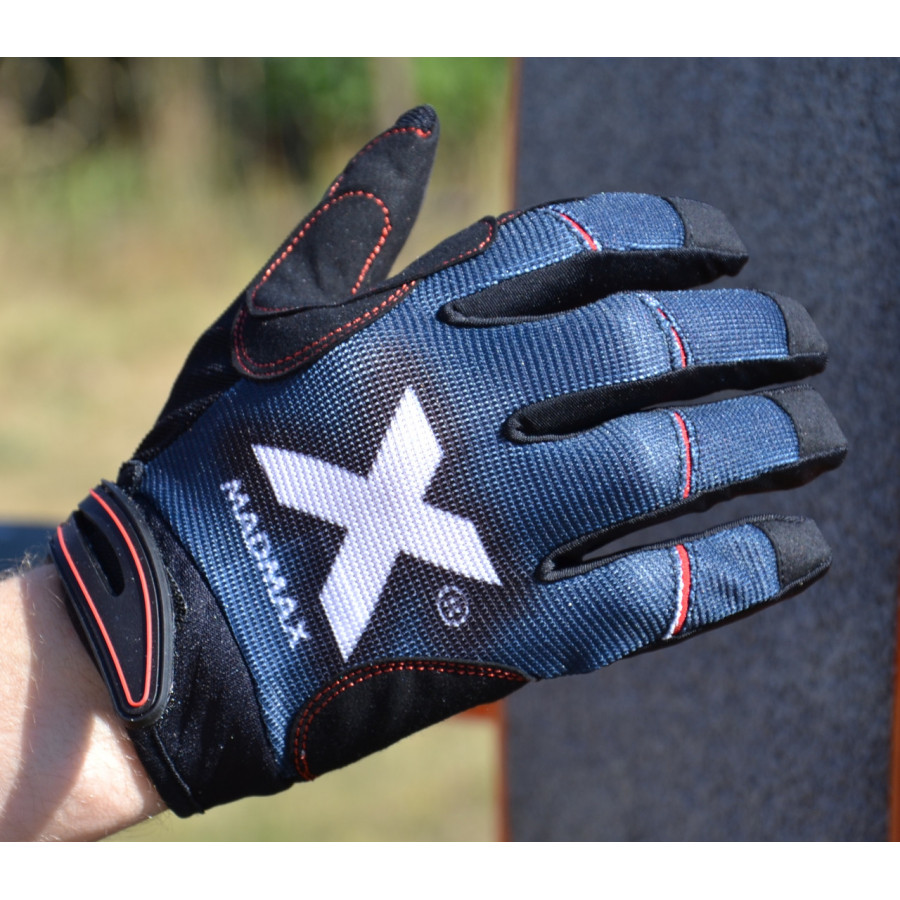 Рукавички для фітнесу MadMax MXG-102 X Gloves Black/Grey/White L