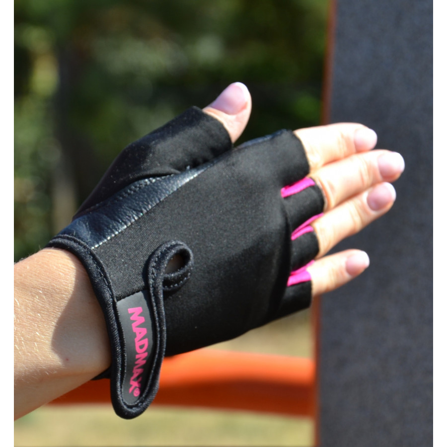 Рукавички для фітнесу MadMax MFG-251 Rainbow Pink M