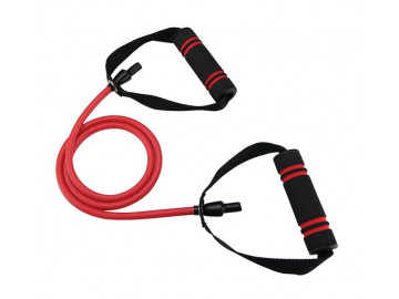 Трубчастий еспандер для фітнесу з ручками U-POWEX Latex resistance tube 30LB Red (13.5кг.)