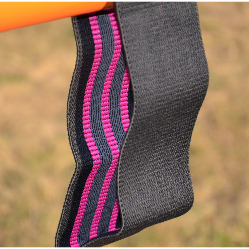 Тканева гумка для фітнесу та спорту Power System PS-4091 Booty Band LVL 1 Black/Pink (d_64 см. навантаження 18-23кг.)