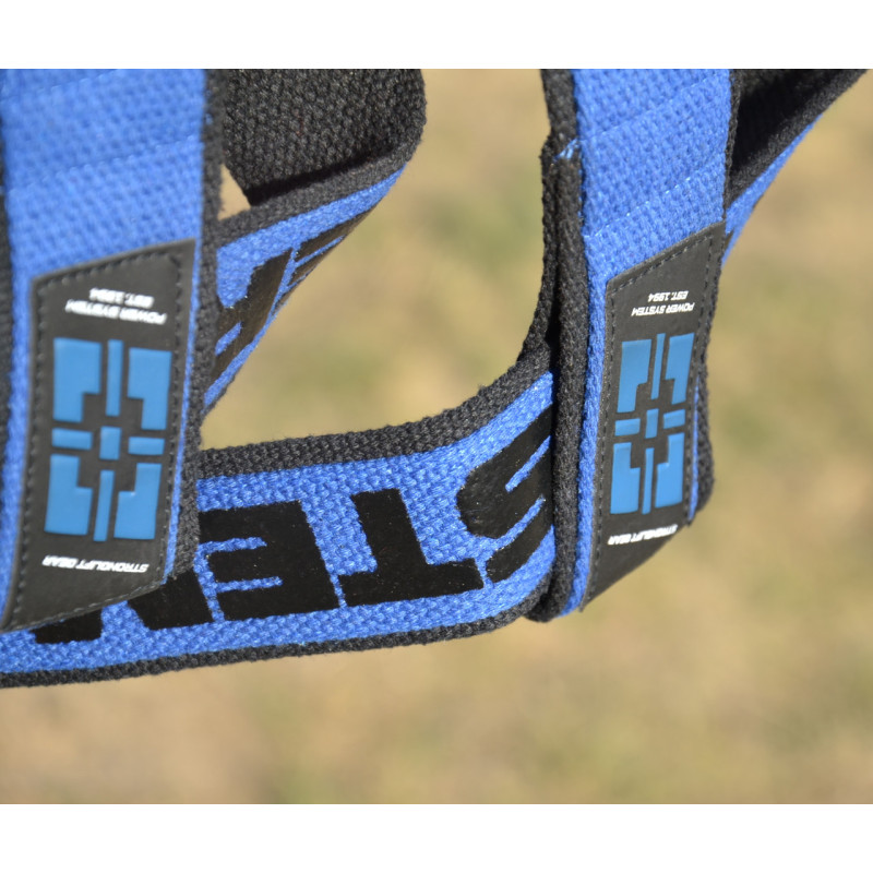 Лямки для тяги Power System PS-3401 Lifting Straps Duplex Black/Blue