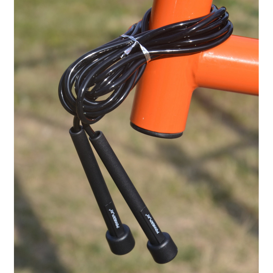 Скакалка PowerPlay 4201 Basic Jump Rope Чорна (2,8m.)