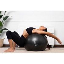 М'яч для фітнесу (фітбол) PowerPlay 4001 Ø65 cm Gymball Чорний + помпа М'яч для фітнесу (фітбол) PowerPlay 4001 Ø65 cm Gymball Чорний + помпа
