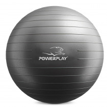 М'яч для фітнесу (фітбол) PowerPlay 4001 Ø65 cm Gymball Чорний + помпа М'яч для фітнесу (фітбол) PowerPlay 4001 Ø65 cm Gymball Чорний + помпа