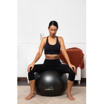 М'яч для фітнесу (фітбол) PowerPlay 4001 Ø65 cm Gymball Чорний + помпа М'яч для фітнесу (фітбол) PowerPlay 4001 Ø65 cm Gymball Чорний + помпа