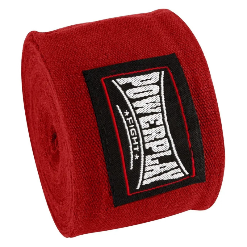 Бинты для бокса PowerPlay 3047 Lycra, Комплект: 2 штуки+чехол, Длина 4 м, Эластичные, Лайкра (спандекс), Красный