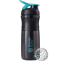 Шейкер спортивний (пляшка) BlenderBottle SportMixer Flip 28oz/820ml Black/Teal Шейкер спортивний (пляшка) BlenderBottle SportMixer Flip 28oz/820ml Black/Teal