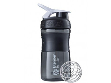 Шейкер спортивний (пляшка) BlenderBottle SportMixer Flip 20oz/590ml Black/White