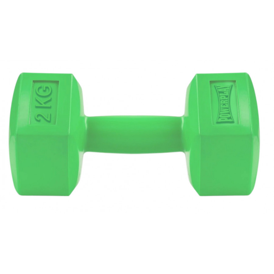 Гантель композитна PowerPlay 4124 Hercules 2 кг. Зелена (1шт.)