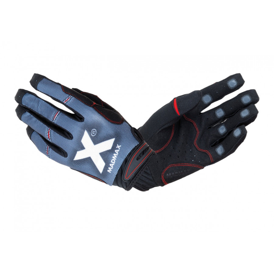Рукавички для фітнесу MadMax MXG-102 X Gloves Black/Grey/White L