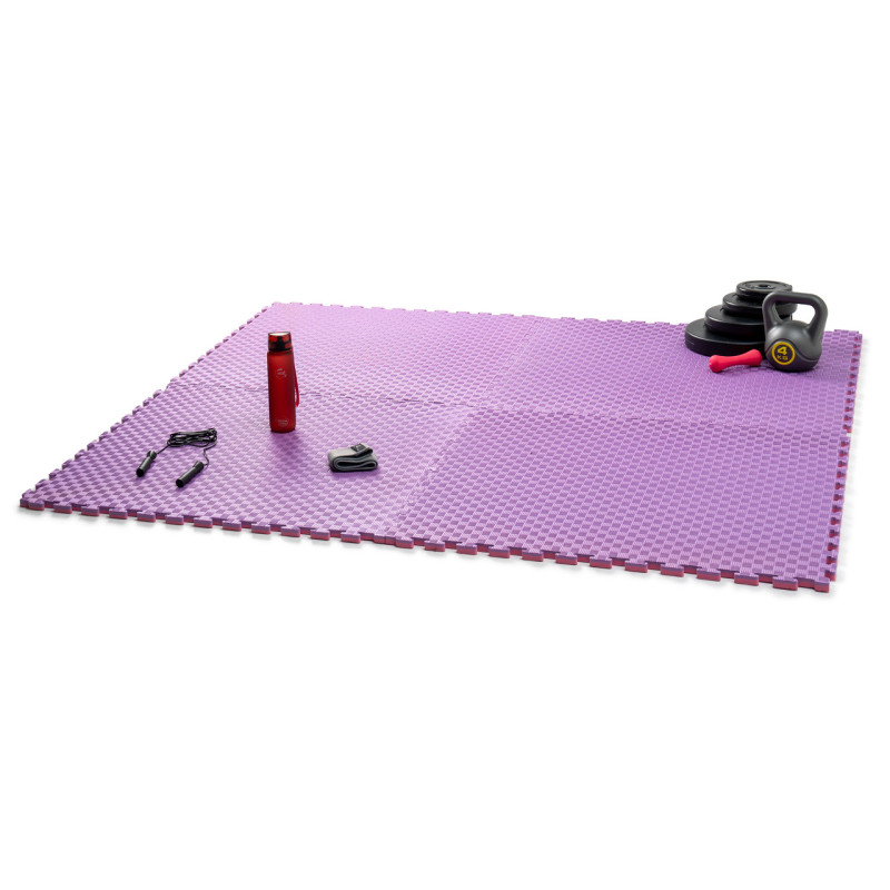 Мат-татамі (Мат-пазл ластівчин хвіст) WCG EVA 100х100х2 cm Фіолетово-рожевий