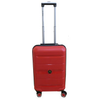 Пластиковый маленький чемодан из полипропилена 40L My Polo красный