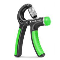 Эспандер кистевой PowerPlay PP-4323 с регулируемой нагрузкой 10-40 кг, Strength Grip, Черно-зеленый