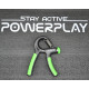 Эспандер кистевой PowerPlay PP-4323 с регулируемой нагрузкой 10-40 кг, Strength Grip, Черно-зеленый