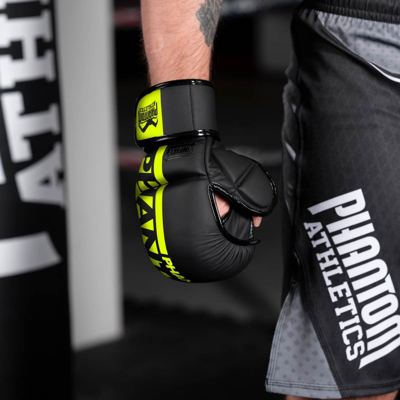 Перчатки для ММА Phantom APEX Sparring NEON L/XL (кепка в подарок)