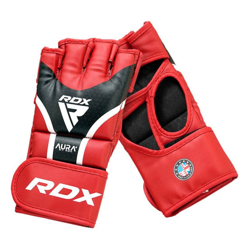 Рукавиці для ММА RDX AURA PLUS T-17 Red/Black L