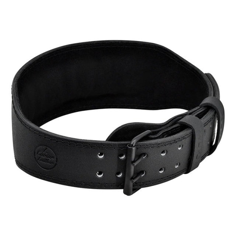 Пояс для важкої атлетики RDX 4 шкіряний Full Black XL