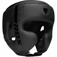 Боксерський шолом RDX F6 KARA Matte Black XL (капа у комплекті)