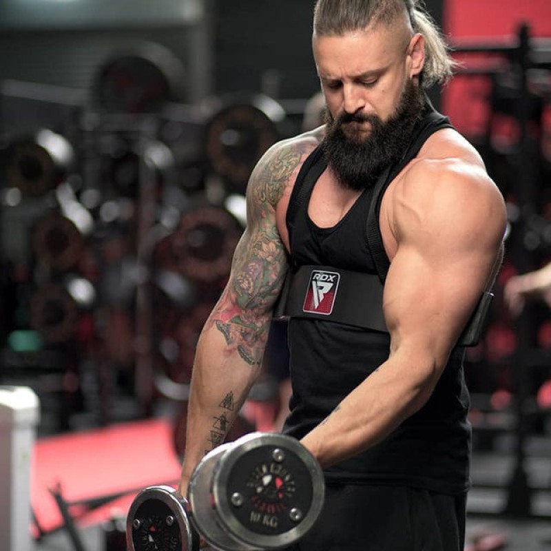 Армбластер (изолятор для бицепса) RDX T2 Arm Blaster Black, Размер: 59x10 см, Вес 1 кг, Железо, Неопрен, Нейлон, Черный