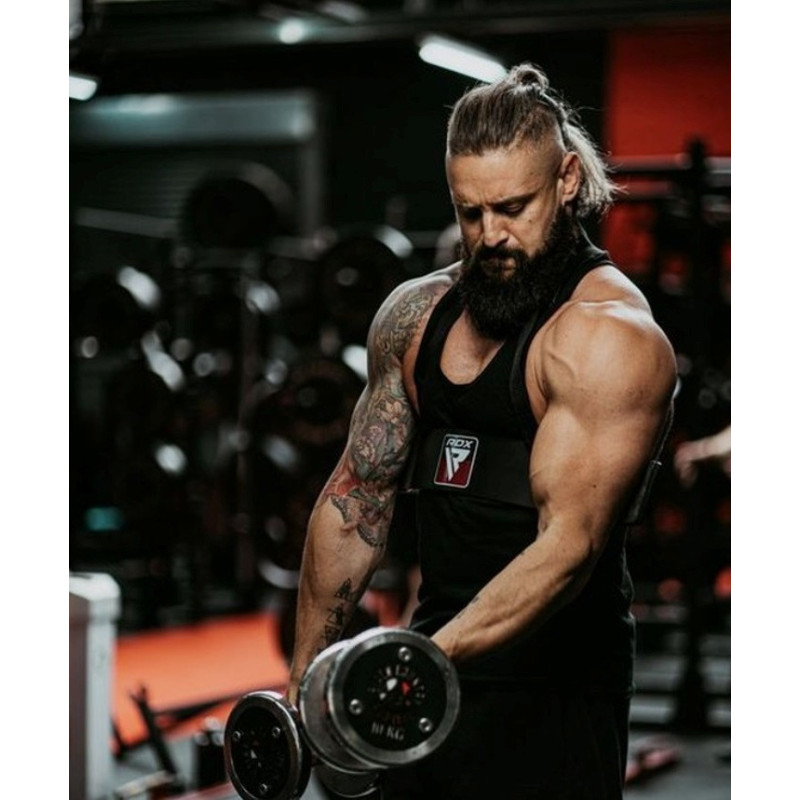 Армбластер (изолятор для бицепса) RDX T2 Arm Blaster Black, Размер: 59x10 см, Вес 1 кг, Железо, Неопрен, Нейлон, Черный