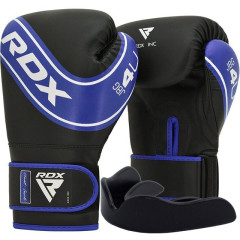 Перчатки для бокса RDX 4B Robo Kids Blue/Black 6 унций (накладка в комплекте)