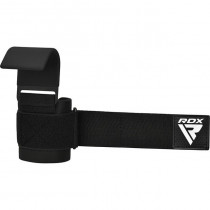 Крючки для тяги на запястье RDX W5 Gym Hook Strap Black Plus Крючки для тяги на запястье RDX W5 Gym Hook Strap Black Plus