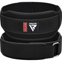 Пояс для важкої атлетики RDX RX5 Double Belt, S, неопрен/нейлон, чорний