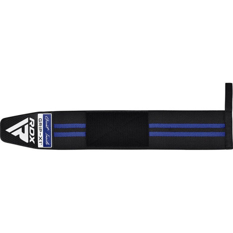 Бинты для запястий (кистевые бинты) RDX GYM WRIST WRAP R11 BLACK/ BLUE, Комплектация: пара (2 бинта), Хлопок, Черно-синий
