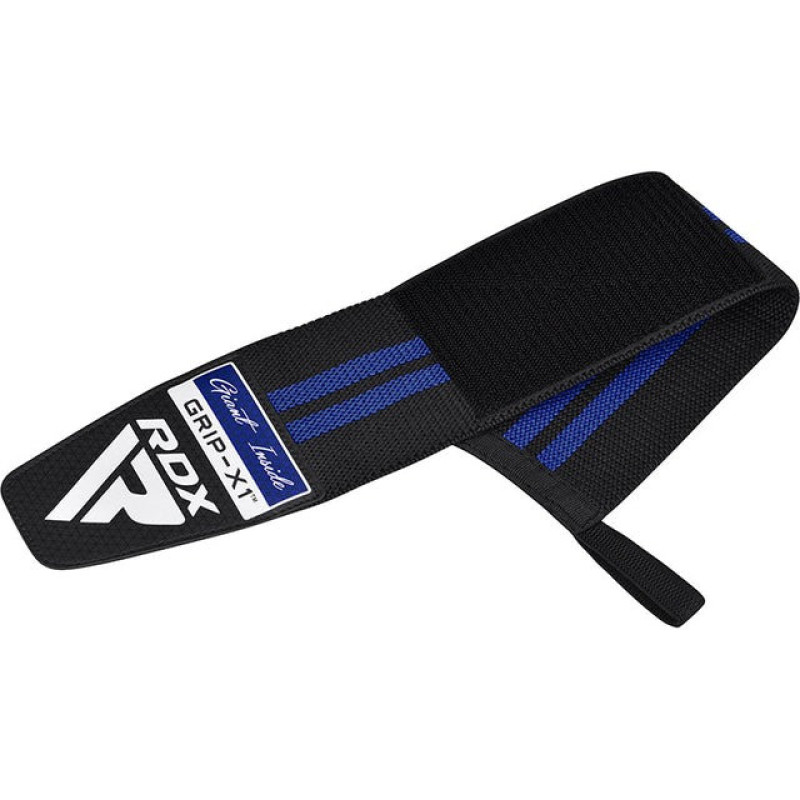Бинты для запястий (кистевые бинты) RDX GYM WRIST WRAP R11 BLACK/ BLUE, Комплектация: пара (2 бинта), Хлопок, Черно-синий