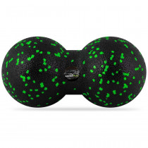 Масажний м'яч подвійний PowerPlay PP-4352 Epp foam peanut ball (d8*16cm.) Чорно/Зелений