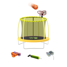 Батут WCG 187 см с внутренней защитной сеткой и LED подсветкой 6FT