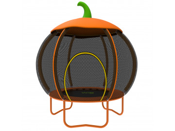 Детский батут с защитной сеткой WCG Pumpkin