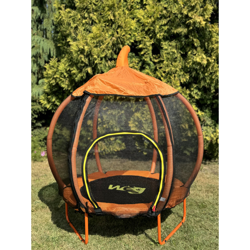 Детский батут с защитной сеткой WCG Pumpkin