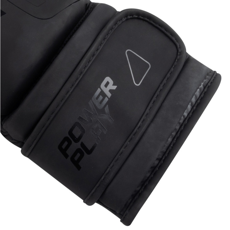 Боксерские перчатки PowerPlay 3024 Ultra Mat, 10 унций, Искусственная кожа (PU), Черный