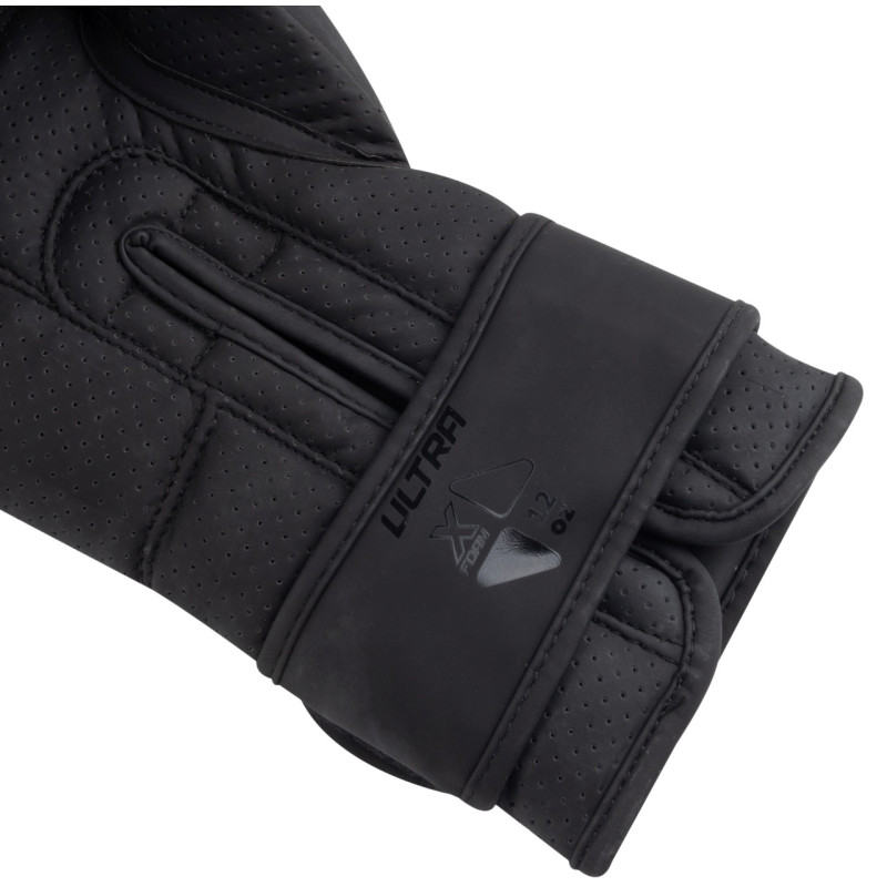 Боксерские перчатки PowerPlay 3024 Ultra Mat, 10 унций, Искусственная кожа (PU), Черный