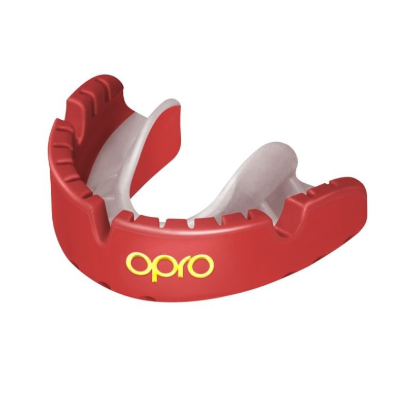 Капа OPRO Gold Braces під брекети доросла (вік 11+) Red/Pearl (art.102506003)