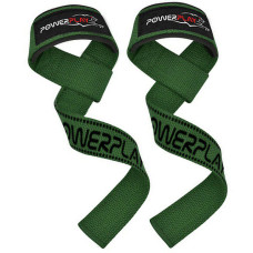 Ремни для подтягиваний PowerPlay 7064 Lifting Gym Straps Зеленые