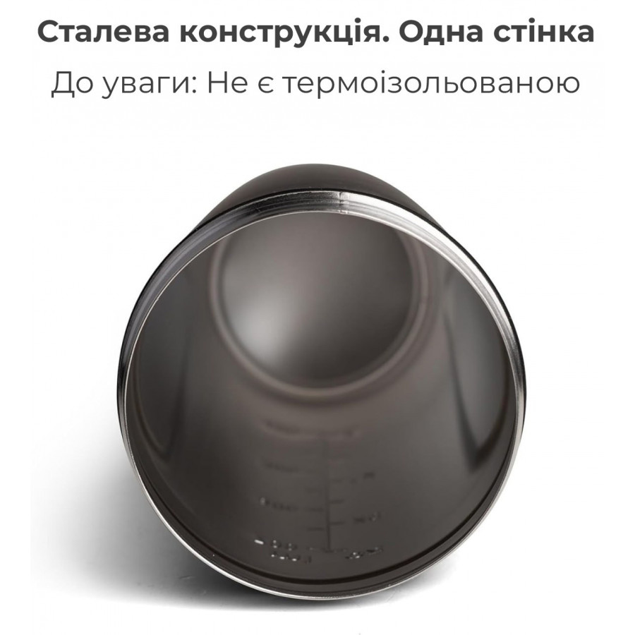 Шейкер спортивний SmartShake металевий Reforce Stainless Steel 30oz/900ml White