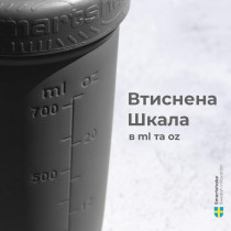 Шейкер спортивний SmartShake металевий Reforce Stainless Steel 30oz/900ml White Шейкер спортивний SmartShake металевий Reforce Stainless Steel 30oz/900ml White