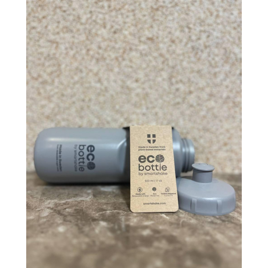 Бутылка для воды Smartshake EcoBottle Squeeze 500 мл серого цвета