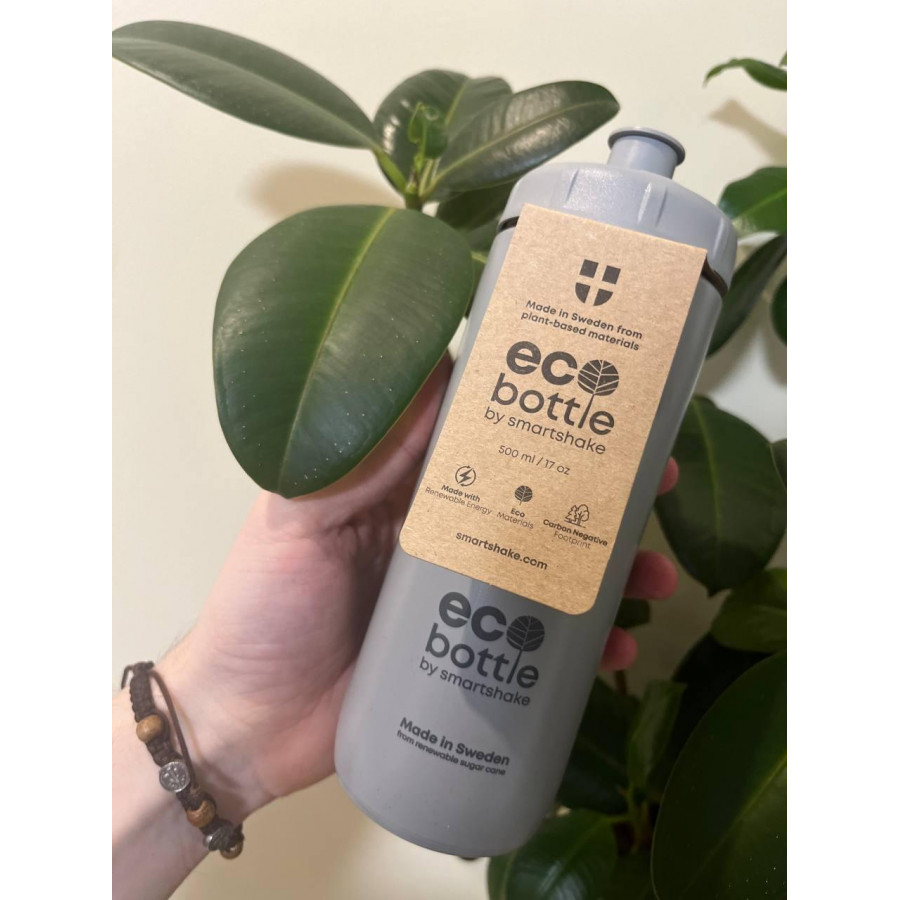 Бутылка для воды Smartshake EcoBottle Squeeze 500 мл серого цвета