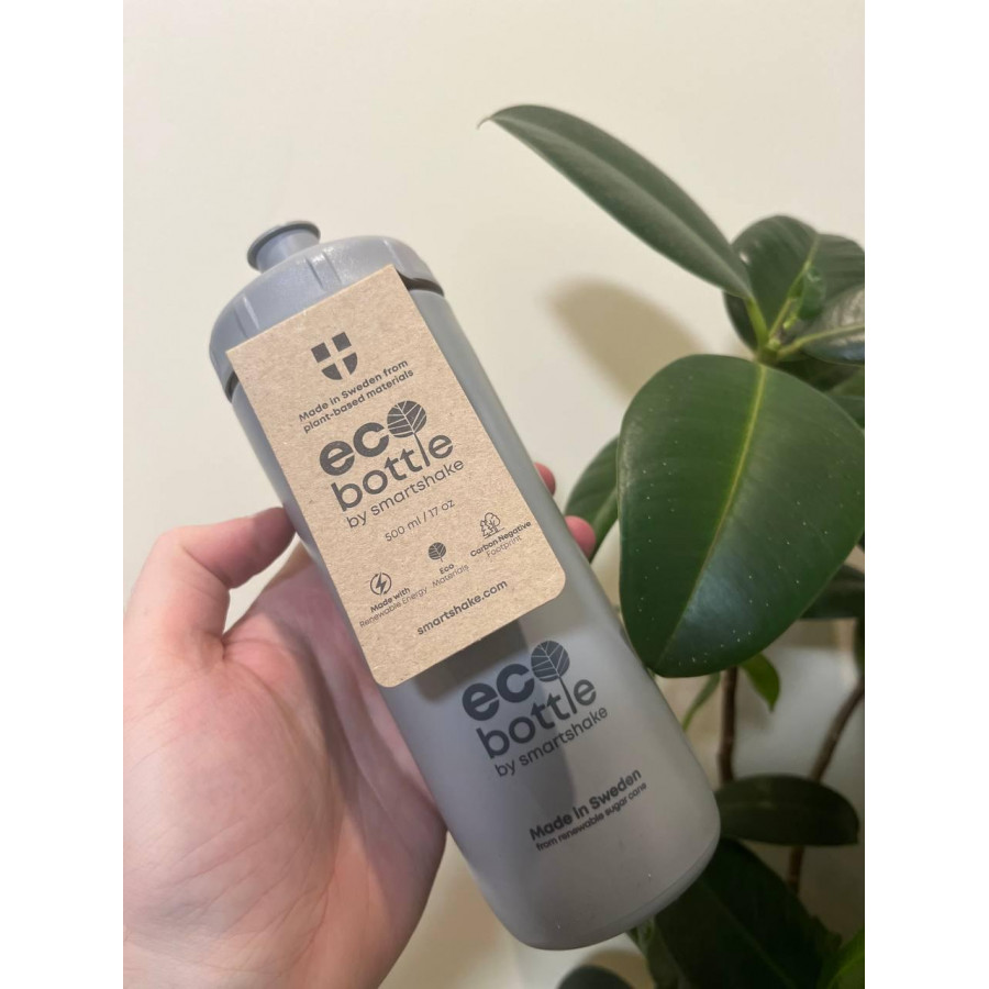 Бутылка для воды Smartshake EcoBottle Squeeze 500 мл серого цвета