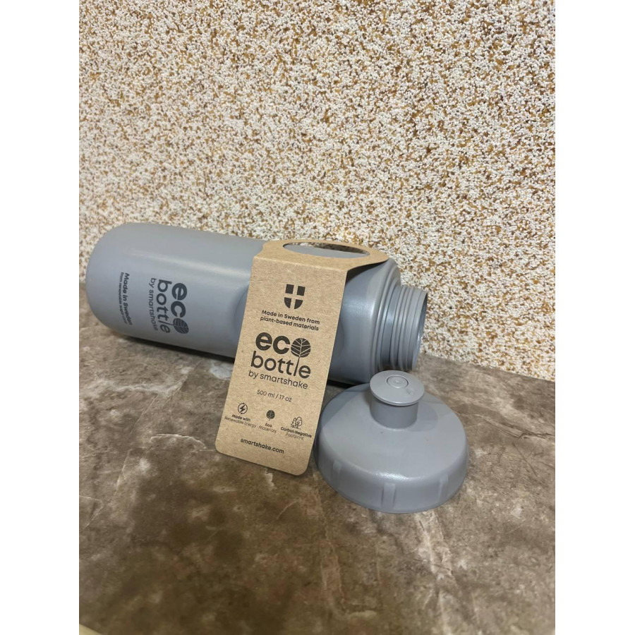 Бутылка для воды Smartshake EcoBottle Squeeze 500 мл серого цвета