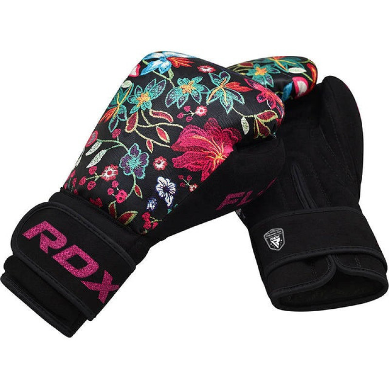 Боксерські рукавиці RDX FL-3 FLORAL BLACK-12 унцій 